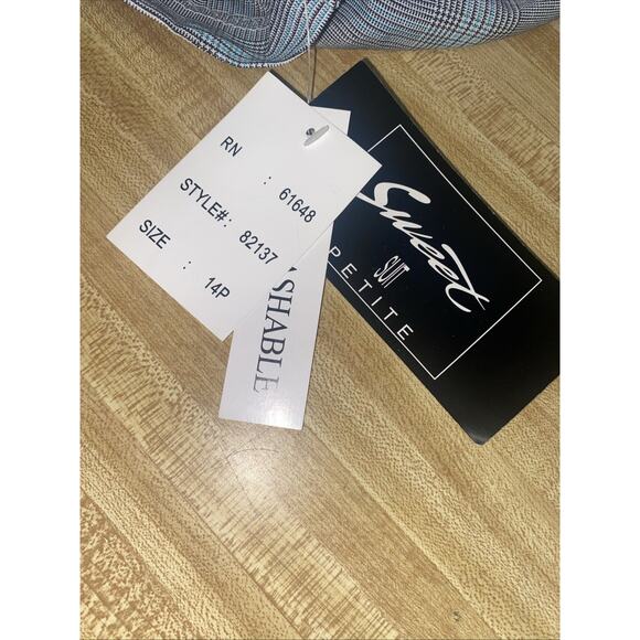 VTG New W/ Tags Sweet Suit Petite 2 Pc Skirt Suit Ruffles at Bottom Sz 14P - Picture 12 of 12